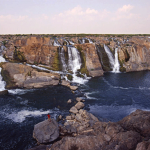 Khon Fang waterfalls located at the Lao-Cambodia border.